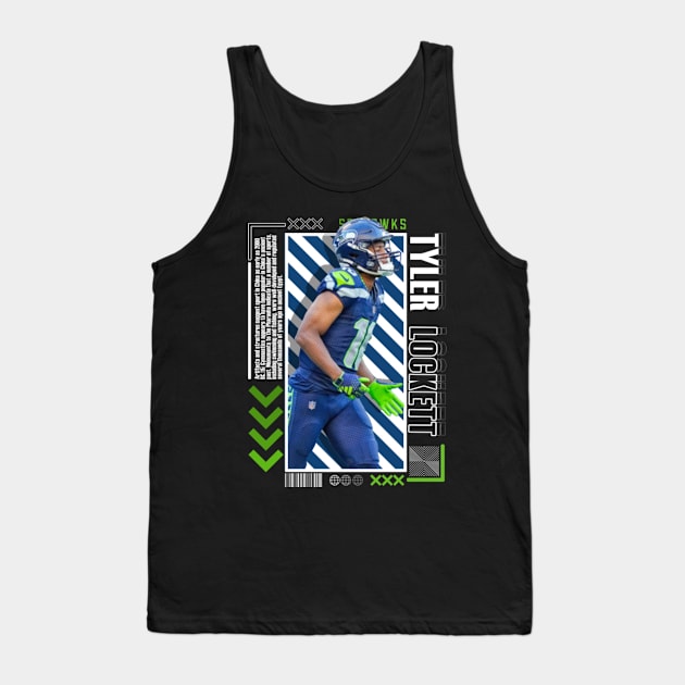 Tyler Lockett Paper Poster Version 10 Tank Top by art.Hamdan